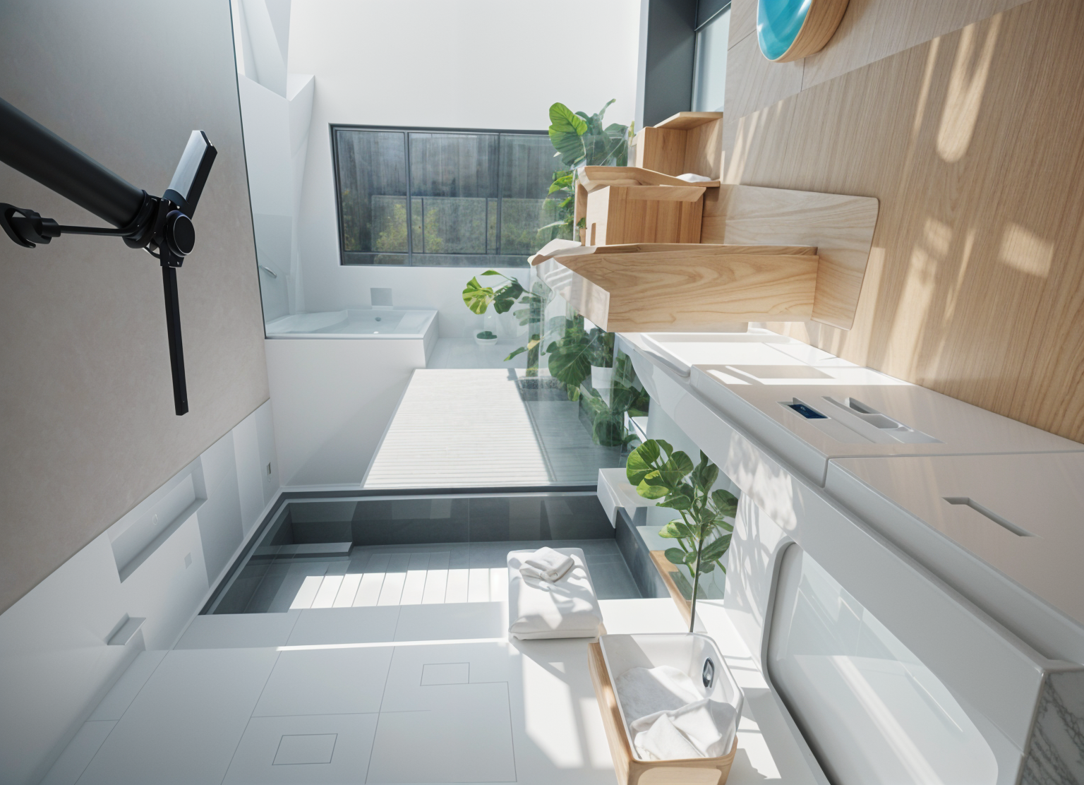 Image showcasing sustainable design interior shot architecture